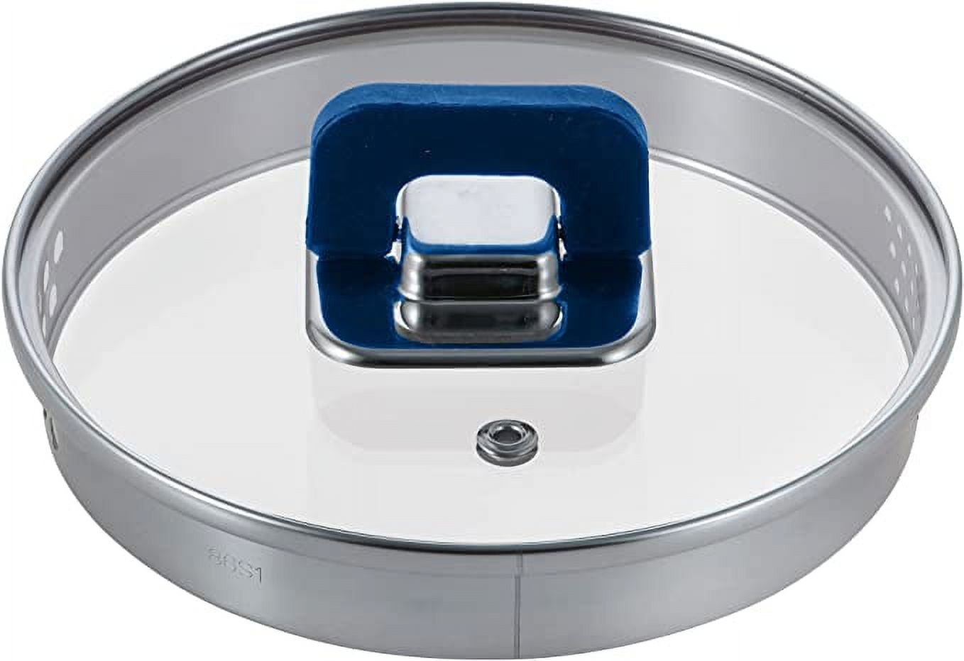NutriChef 1.5 Quart Saucepan Pot-See-Through Tempered Glass Lids, Works with Model: NCCWSTKBUL (Blue), One Size