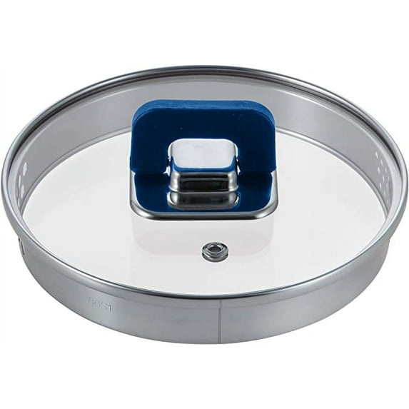NutriChef 1.5 Quart Saucepan Pot-See-Through Tempered Glass Lids, Works with Model: NCCWSTKBUL (Blue), One Size