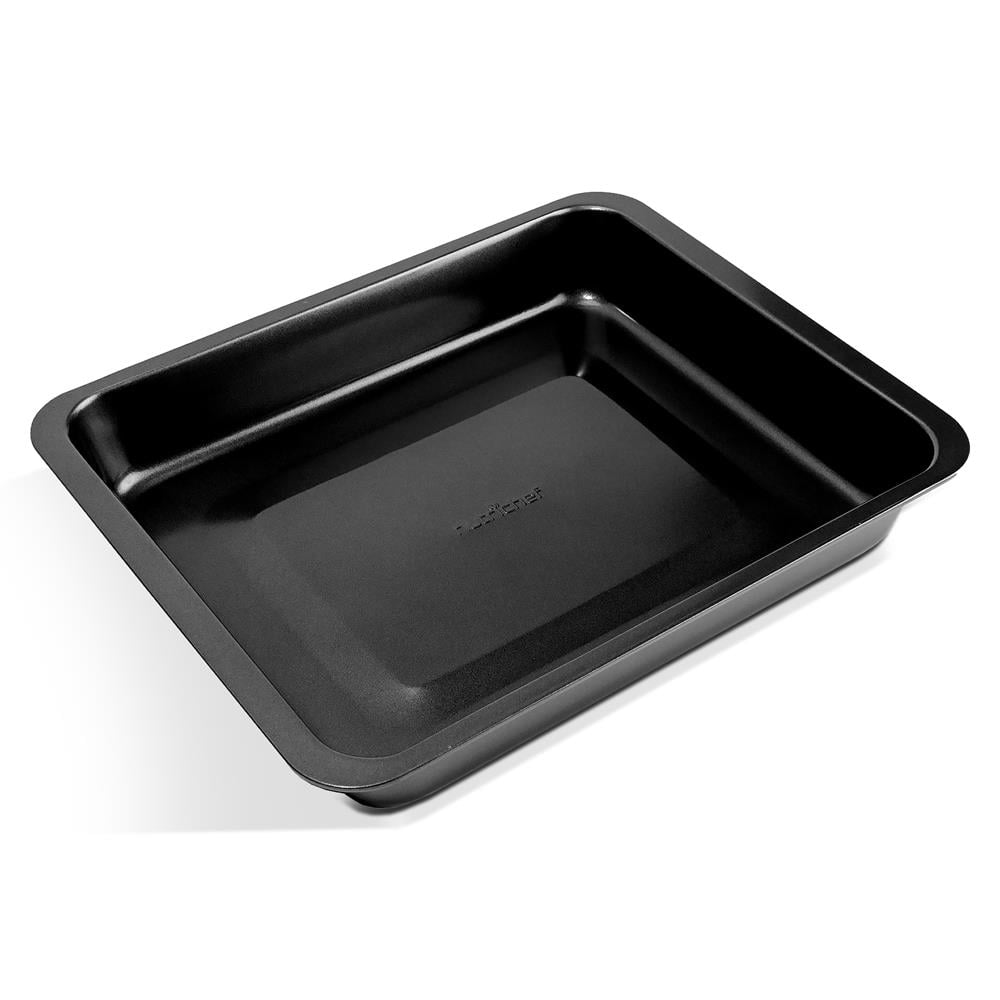 NutriChef 10” Non-Stick Loaf Baking Pan, Deluxe Gray Carbon Steel Pan, One Size, Black