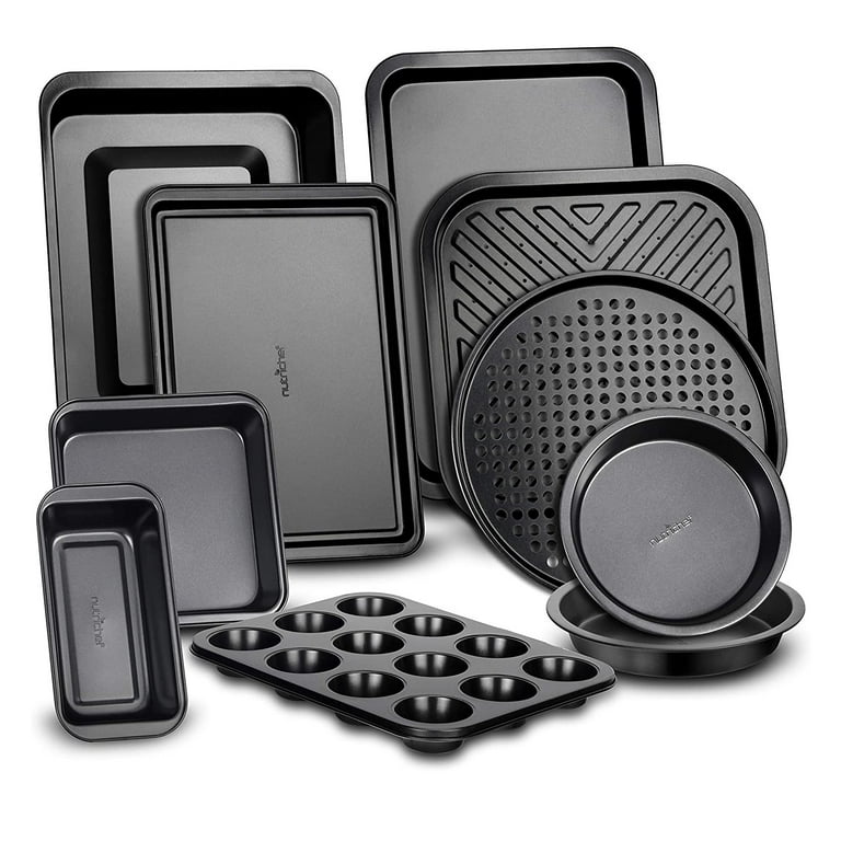 NutriChef 3 - Piece Non-Stick Aluminum Cookware Set & Reviews
