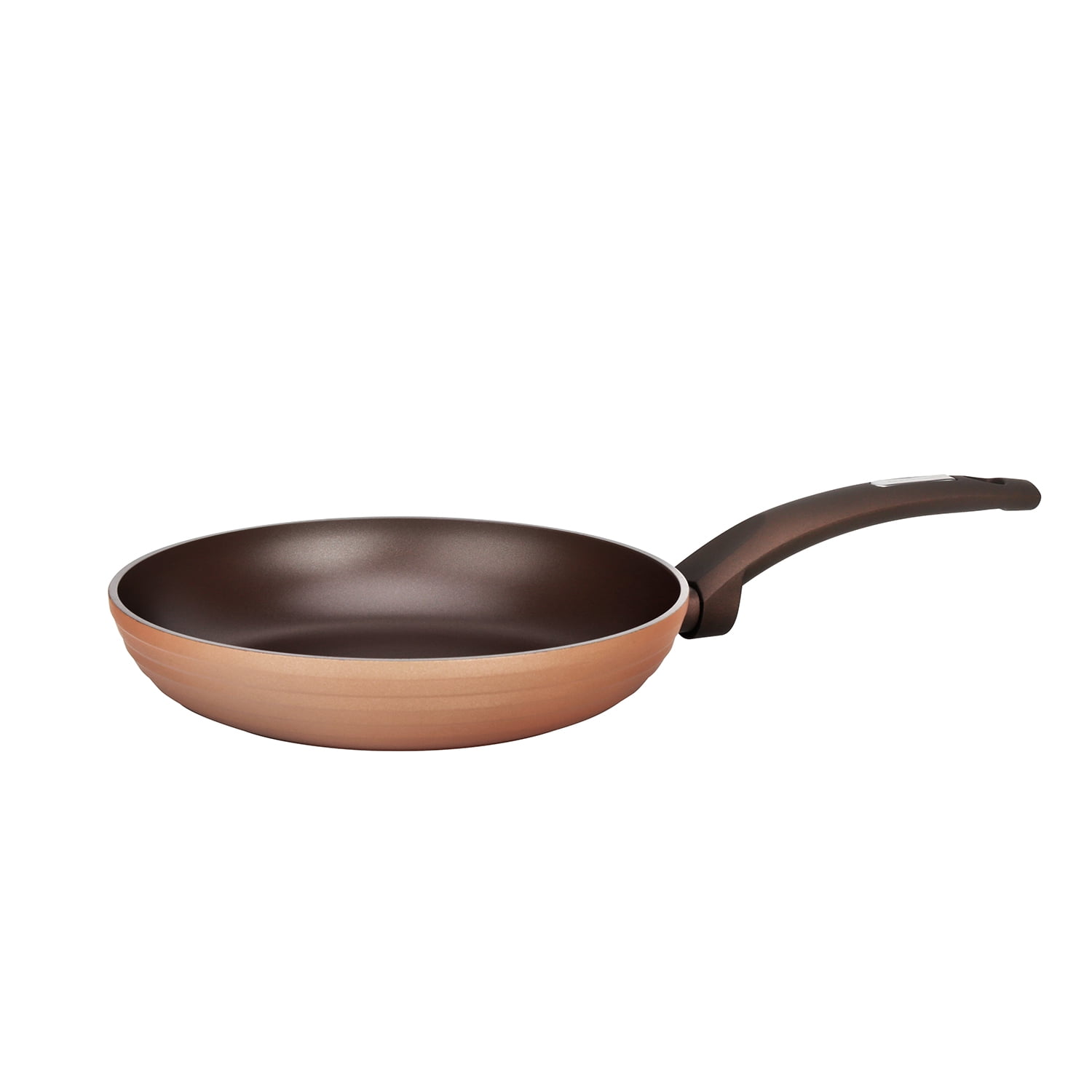 NutriChef 11'' Large Fry Pan - Non-Stick Stylish Kitchen Cookware with Coffee Inside and Brown Outside