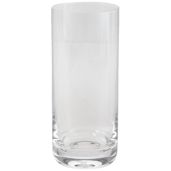 NutriChef 14.2oz Highball Drinking Glasses - Set of 4 Heavy Base Tall Tumbler Clear Glassware for Water, Wine, Beer, Liquor, Gin, Cocktail, Whiskey, Juice, Iced Coffee, Mixed Drinks, Dishwasher Safe
