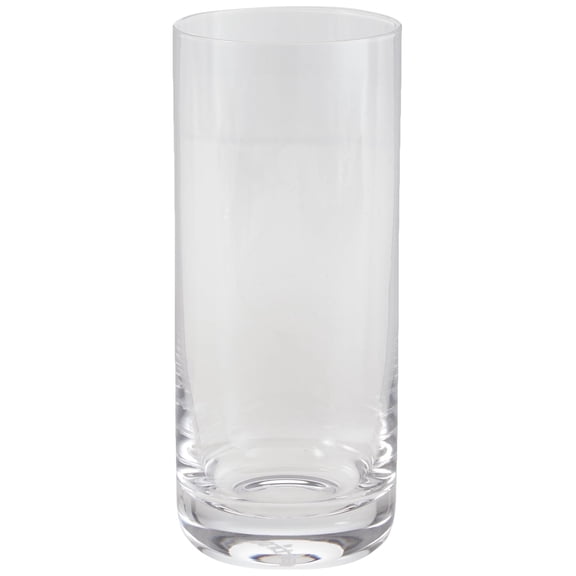 NutriChef 14.2oz Highball Drinking Glasses - Set of 4 Heavy Base Tall Tumbler Clear Glassware for Water, Wine, Beer, Liquor, Gin, Cocktail, Whiskey, Juice, Iced Coffee, Mixed Drinks, Dishwasher Safe