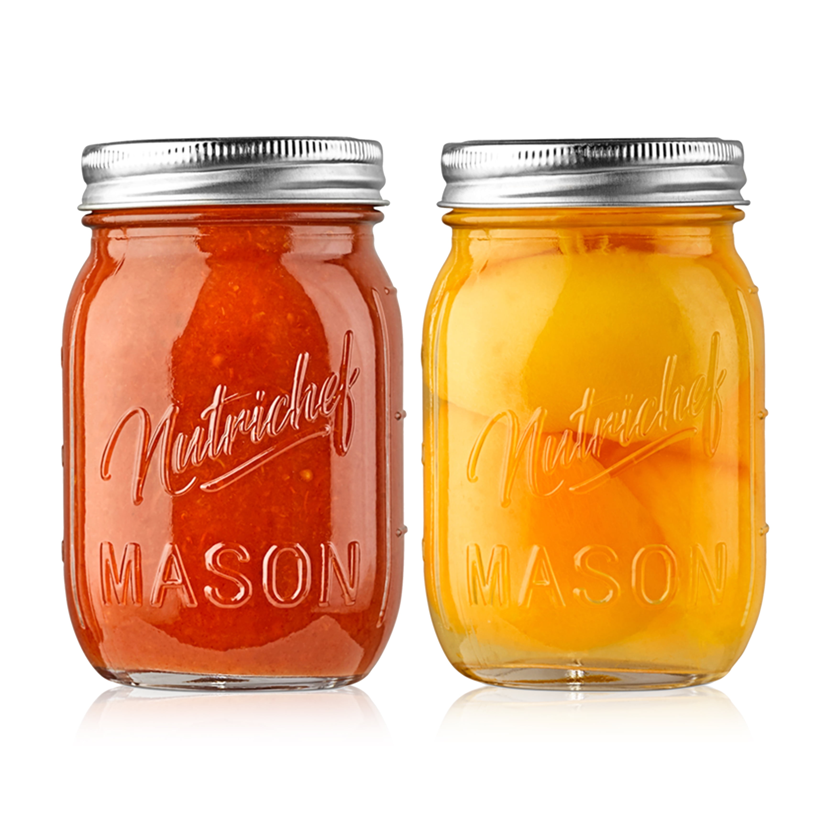 16oz glass mason jar canning w/