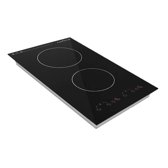 NutriChef PKSTIND52 - Dual Induction Cooktop - Double Countertop Burner with Digital Display, Adjustable Temp Settings