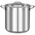 thumbnail image 1 of NutriChef 20 Quart Gray Stainless-Steel Cookware Stockpot, 1 of 6