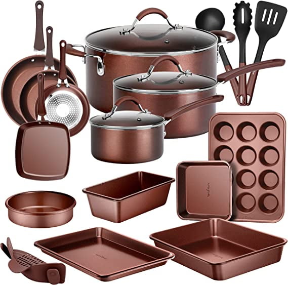 Mainstays 7 Piece Nonstick Cookware Set, Black – WellBeing Marts