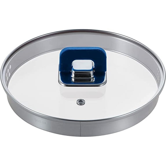 NutriChef 3.1 Quart Saucepan Pot-See-Through Tempered Glass Lids (Blue), One Size