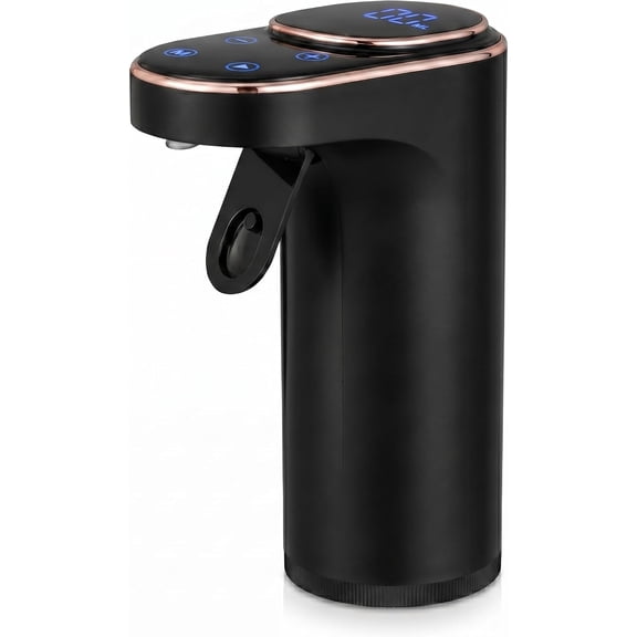 NutriChef 3-in-1 Electric Wine Aerator, Automatic Wine Dispenser, Vacuum Sealer with Rechargeable LED Touch Screen, Bottle Adapters, Stoppers & Straws, Black