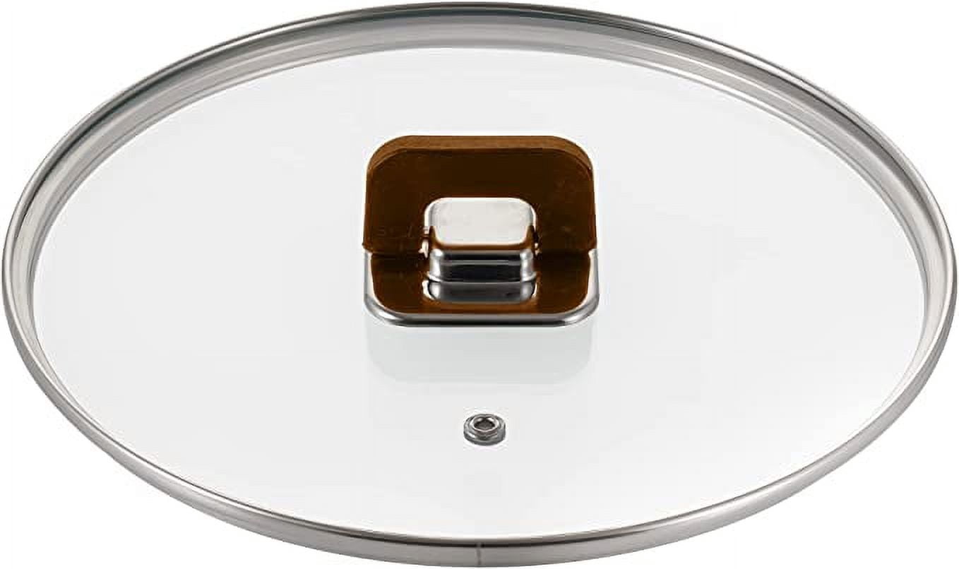 NutriChef 5 Quart Casserole-See-Through Tempered Glass Lids, Works with ...
