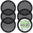 thumbnail image 1 of NutriChef 6-Pack13’’ Non-Stick Pizza Pans, Round Pizza Pans for Oven, Commercial-Grade Carbon Steel, Non-Stick Gray Coating, Ideal for Baking Pizza, Cookies and More, Dishwasher Safe, 1 of 4