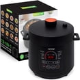 thumbnail image 1 of NutriChef 6-Quart Electric Pressure Cooker, 9-Function Digital Countertop Cooker with Adjustable Time & Temperature, Cook, Bake, Steam, Broil & Braise, Black, 1 of 5