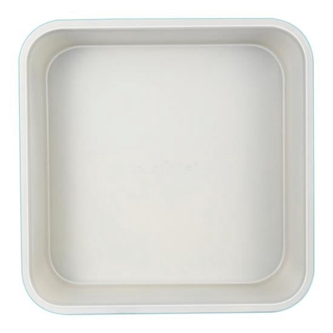 NutriChef 8.5-inch Ceramic Square Baking Pan, Non-Stick Coated Layer Surface, Great for Food Preparation, Serving, Pastry Dessert Baking