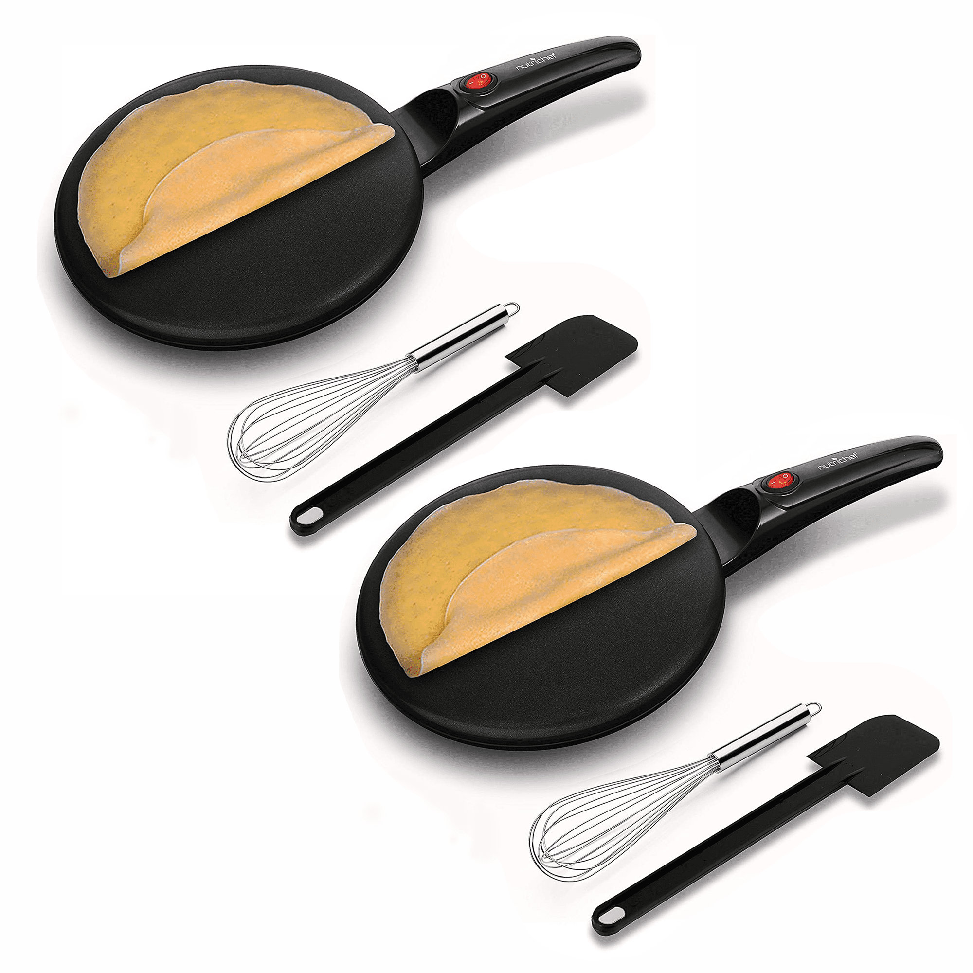 Nutrichef Electric Crepe Maker Griddle Hot Plate Cooktop - 20835825