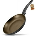 thumbnail image 1 of NutriChef 9.5'' Medium Fry Pan - Non-Stick Stylish Kitchen Cookware with Metallic Ridge-Line Pattern, 1 of 6