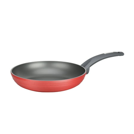 NutriChef 9.5'' Medium Red Non-Stick Fry Pan with Dark Gray Interior (Model: NCCW12RED)
