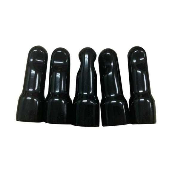 NutriChef Beer Keg Faucet Rubber Caps - 5 Pcs Homebrew Stuff Draft Faucet Keg Cap, Black