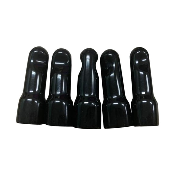 NutriChef Beer Keg Faucet Rubber Caps - 5 Pcs Homebrew Stuff Draft Faucet Keg Cap, Black