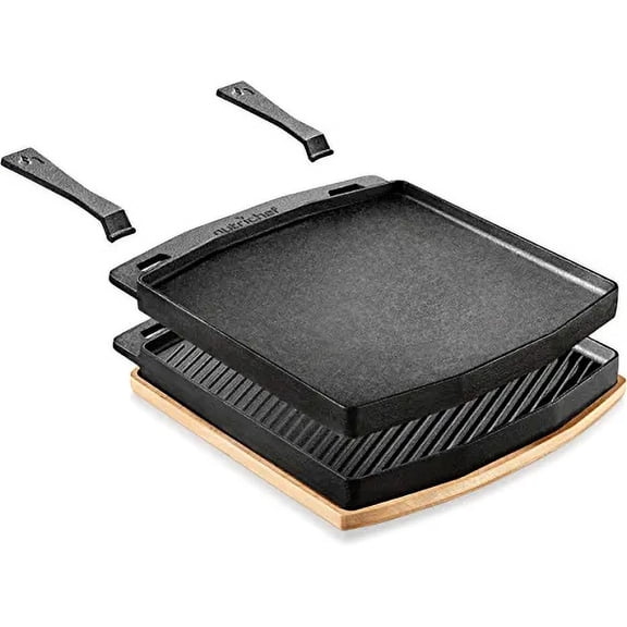 NutriChef Cast Iron Reversible Grill Plate