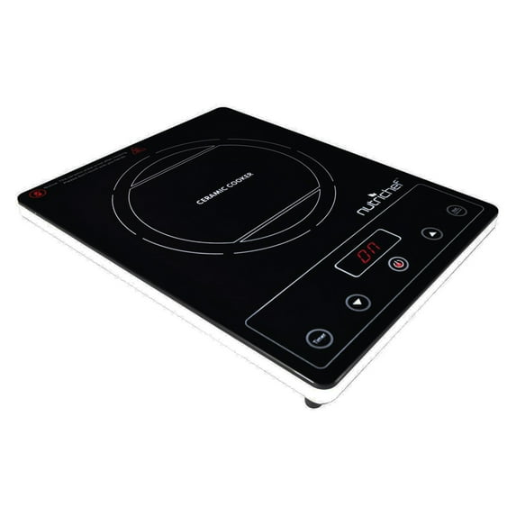 NutriChef Ceramic Cooktop, Electric Countertop Glass Burner Cooker