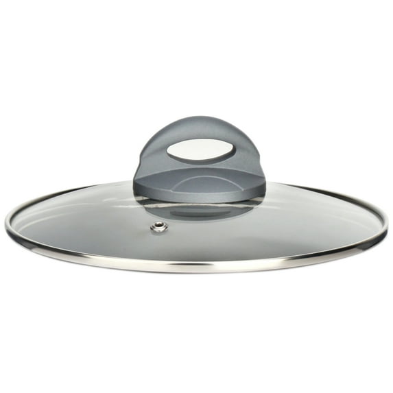 NutriChef Dutch Oven Pot Lid - See-Through Tempered Glass Lids (Works with Model: NCCW12RED)