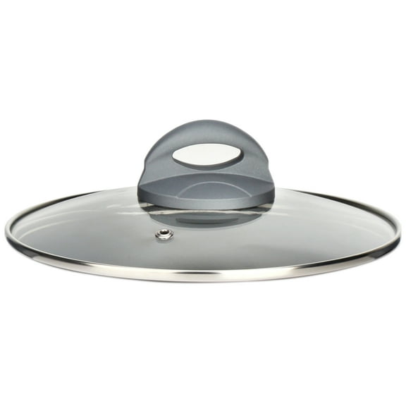 NutriChef Dutch Oven Pot Lid - See-Through Tempered Glass Lids (Works with Model: NCCW12RED)