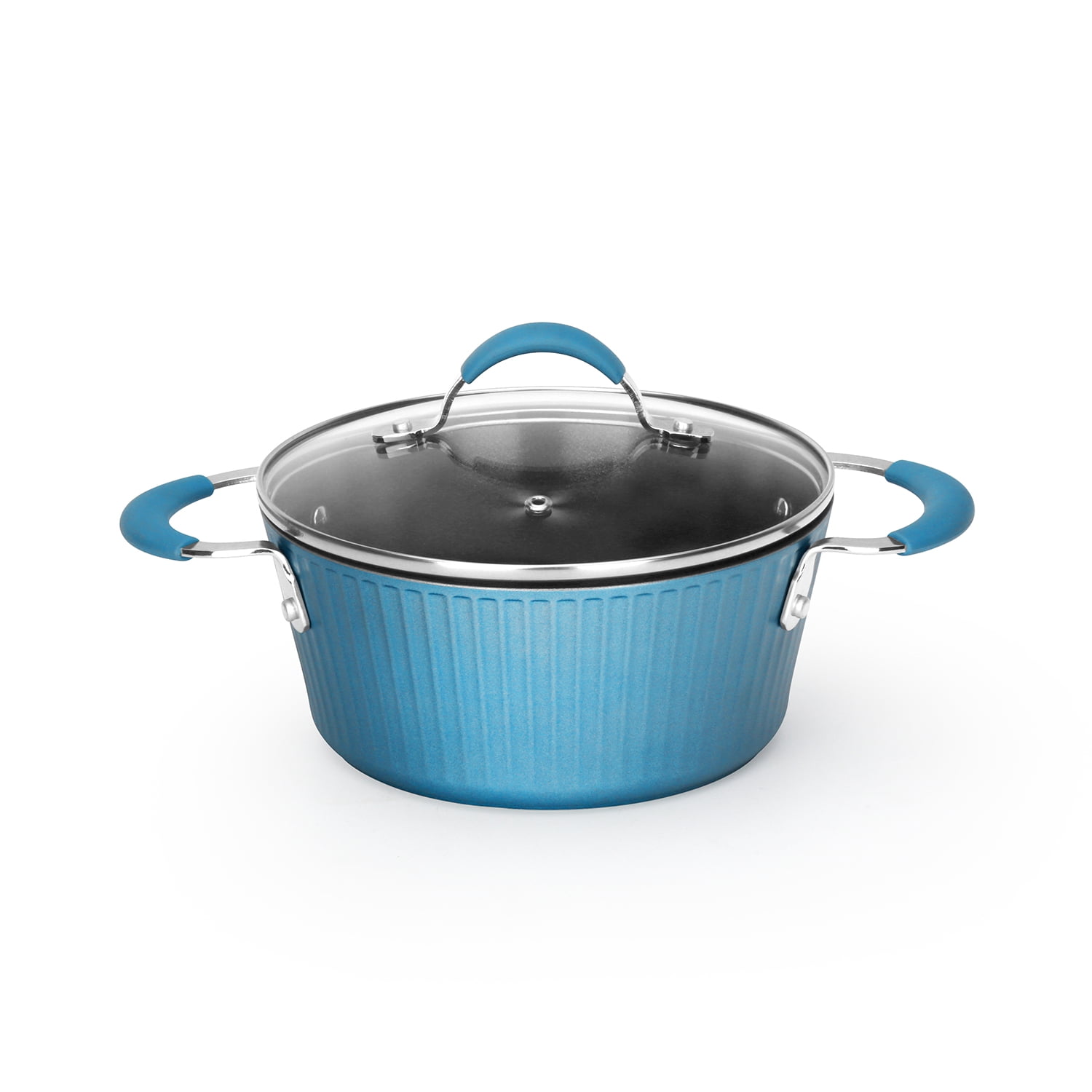 NutriChef Dutch Oven Pot with Lid - Non-Stick High-Qualified Kitchen Cookware, 3.6 Quart