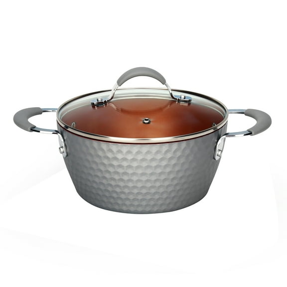NutriChef Dutch Oven Pot with Lid - Non-Stick High-Qualified Kitchen Cookware, 3.6 Quart