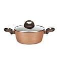 thumbnail image 1 of NutriChef Dutch Oven Pot with Lid - Non-Stick Stylish Kitchen Cookware with Coffee Inside and Brown Outside (Works with Model: NCCW12BRW), 1 of 1