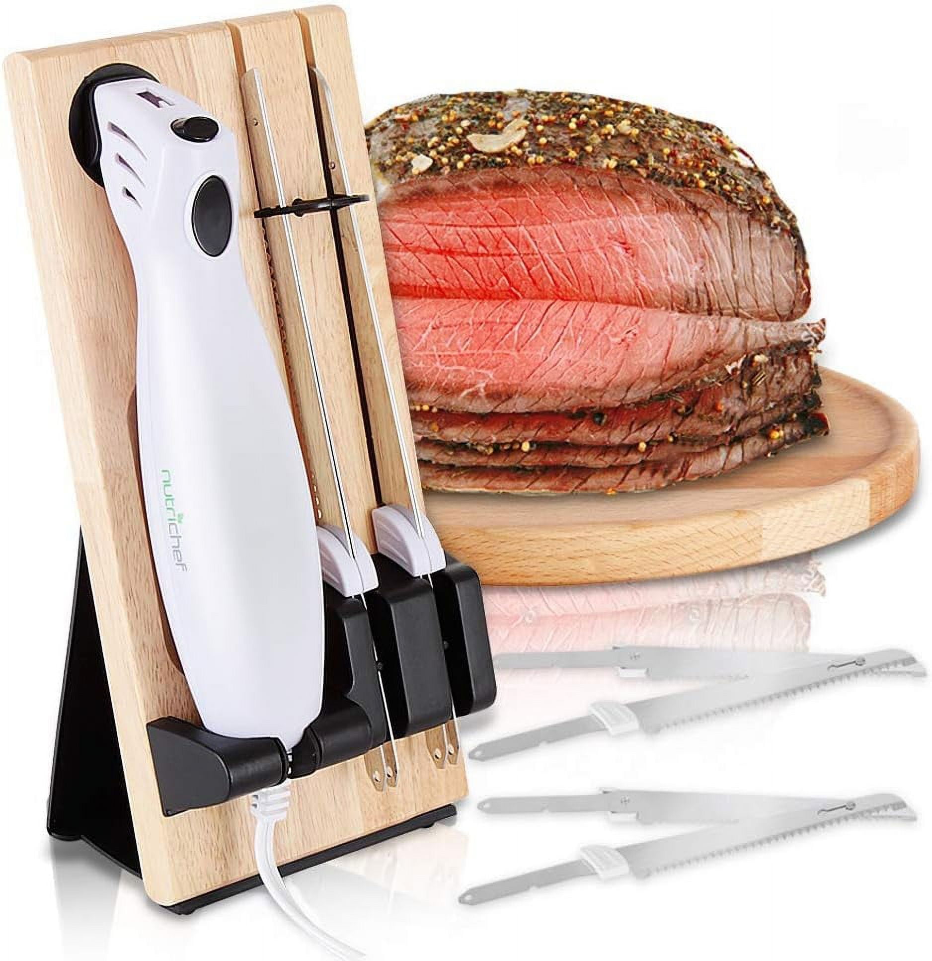 NutriChef Electric Carving Slicer Kitchen Knife Portable Electrical