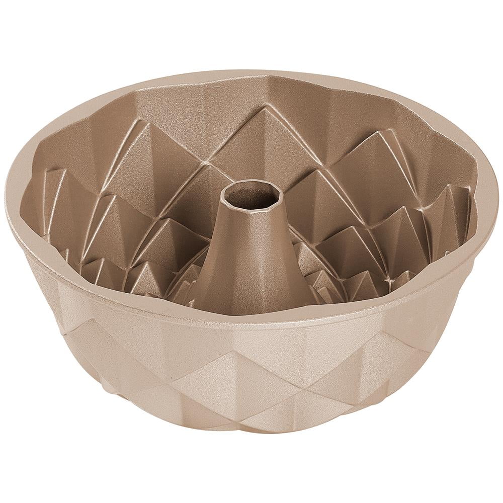 Gold Extra Thick Cast Aluminum Non-Stick Bundt Cake Pan