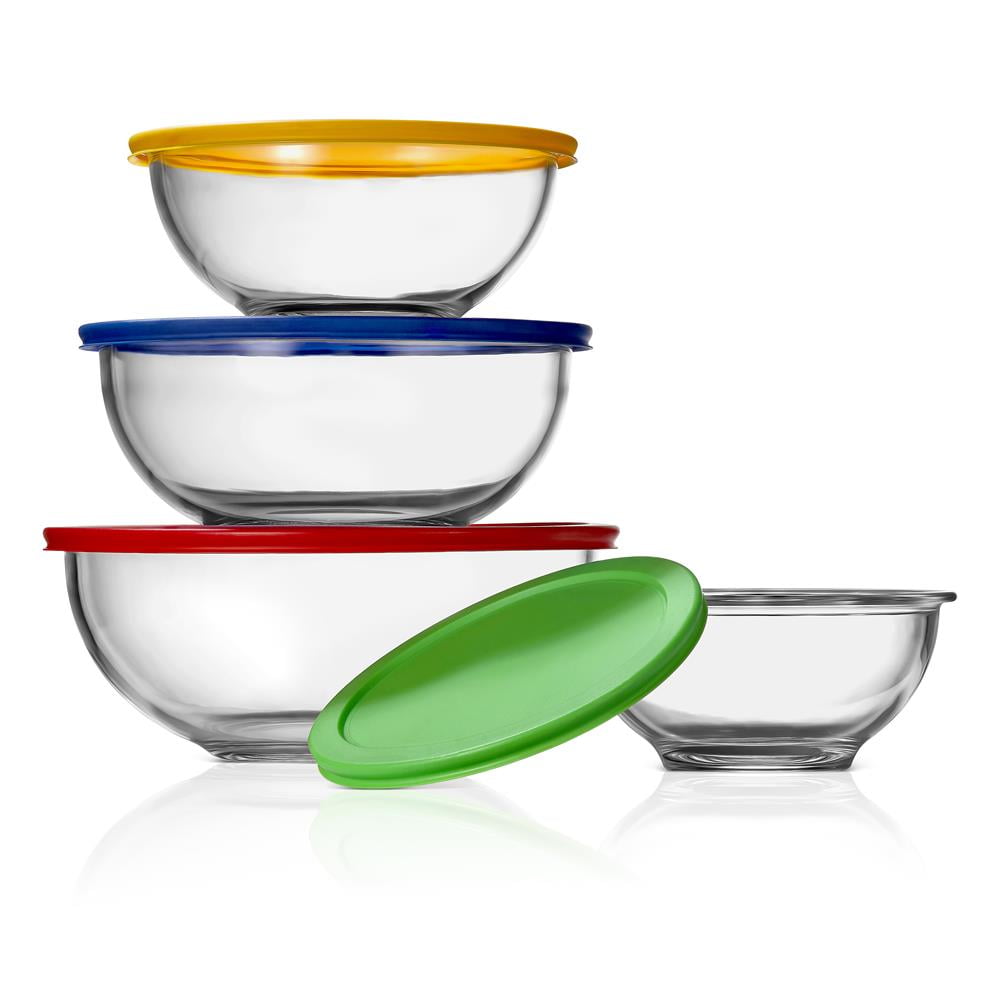 NutriChef Glass Mixing Bowls - Thumbnail 4