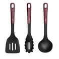 thumbnail image 1 of NutriChef Kitchen Cooking Utensils Set - Includes Soup Ladle, Pasta Fork, and Spatula, 1 of 1