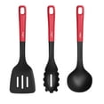 thumbnail image 1 of NutriChef Kitchen Cooking Utensils Set - Includes Soup Ladle, Pasta Fork, and Spatula, 1 of 1