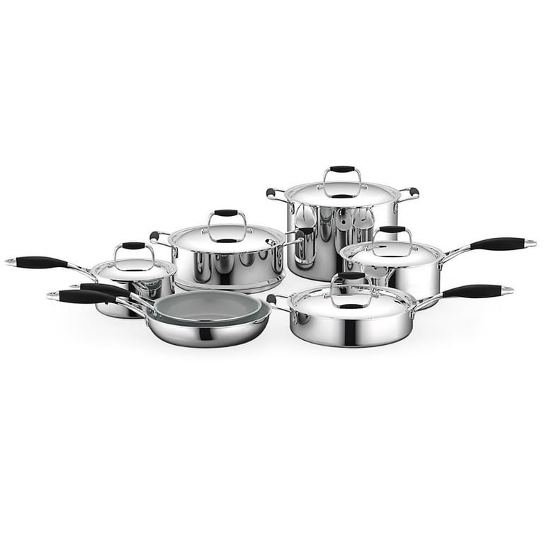 Nutrichef Kitchenware Pots & Pans Set - Clad Kitchen Cookware With