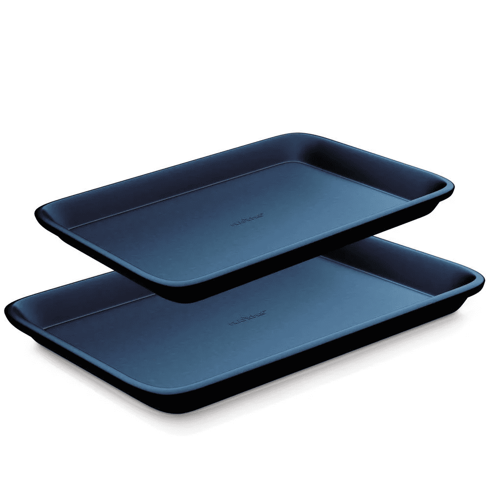 Nutrichef Non Stick Baking Sheets, Cookie Pan Aluminum Bakeware with  Cooling Rack, Professional Quality Kitchen Cooking Non-Stick Bake Trays  with Silver Coating Inside and Outside, 1 Pair of Pans - Yahoo Shopping