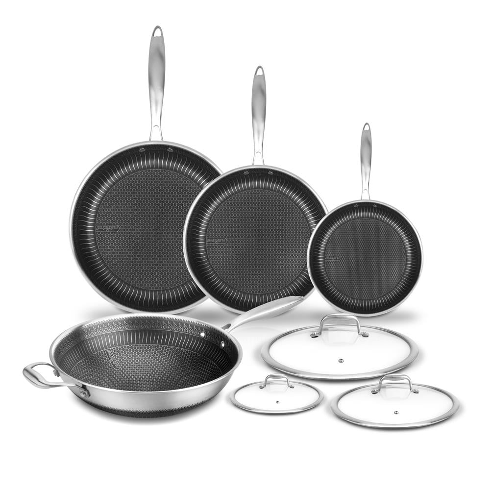 COOKEVER SINVAT Stainless Steel Multi Cooking Pan Set 7 Piece Set