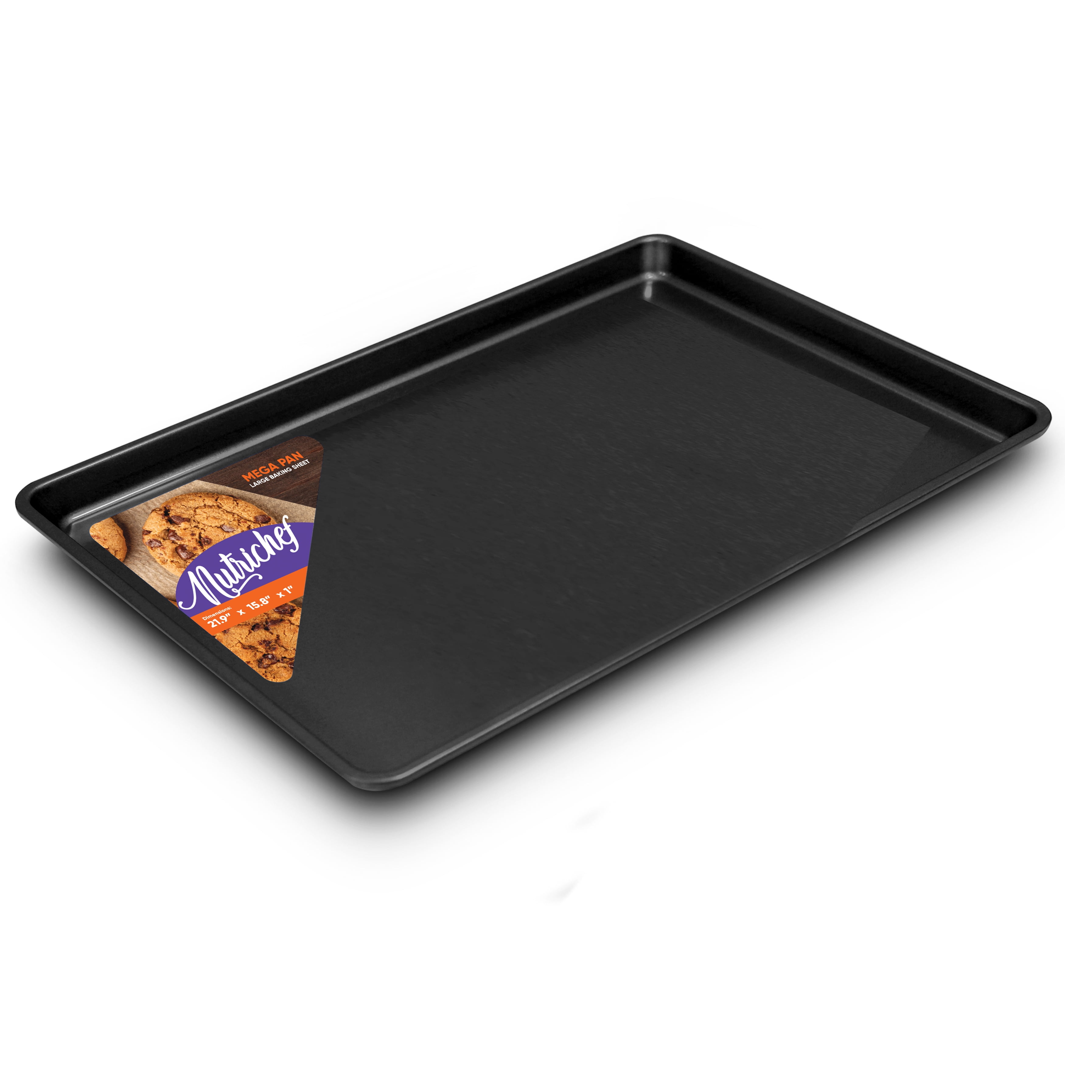NutriChef Non-Stick Black Baking Pans - 6 Piece Steel Bakeware Set