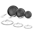 thumbnail image 1 of NutriChef Nonstick Tri Ply Copper Kitchen Cookware Pan Set, 6 Piece, 1 of 9