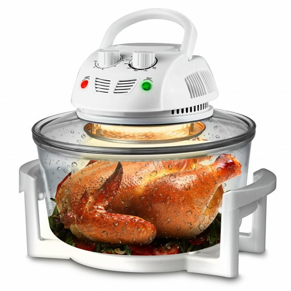 NutriChef PKAIRFR48 Halogen Oven Air-Fryer, Infrared Convection Cooker, Healthy Kitchen Countertop Cooking