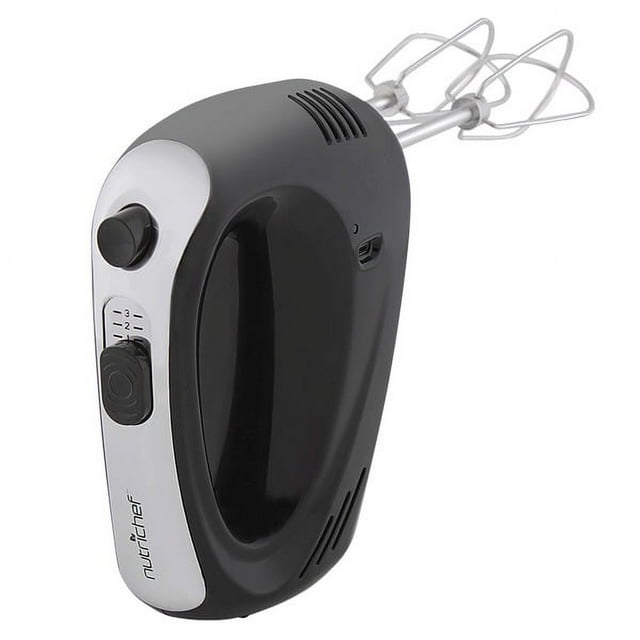 NutriChef PKHNDMX32 Cordless Kitchen Mixer 3Speed Hand Mixer with