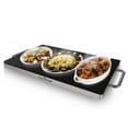 thumbnail image 1 of NutriChef PKWTR45 - Electric Warming Tray / Food Warmer with Non-Stick Heat-Resistant Glass Plate (19.8'' x 11.9'' Heating Surface), 1 of 5