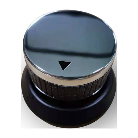 NutriChef Replacement Plastic Control Knob - Replacement Part Used for Model NCPIZOVN Portable Outdoor Pizza Oven, Stainless Steel Color Plastic Range Burner Control Dial Knob