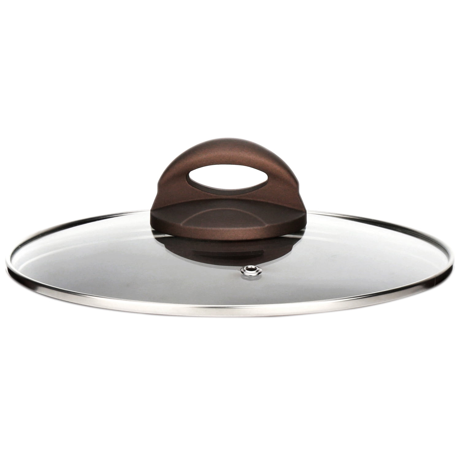 3.1 Qt Saucepan Lid - See-Through Tempered Glass, Oven Safe, Brown main image 0