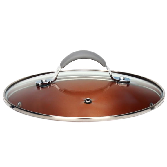 NutriChef Saucepan Pot Lid See-Through Tempered Glass Lids (Works with Models: NCCW11GL & NCCW11GD)