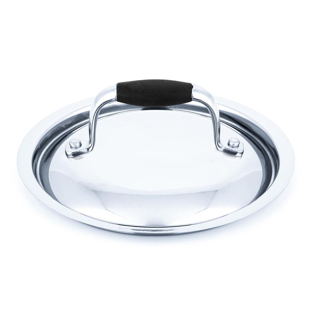 NutriChef Stainless Steel Saucepan Lid - Sturdy and Durable Stain-Resistant 1.5 Quart Kitchen Cookware Saucepot Lid w/ Handle