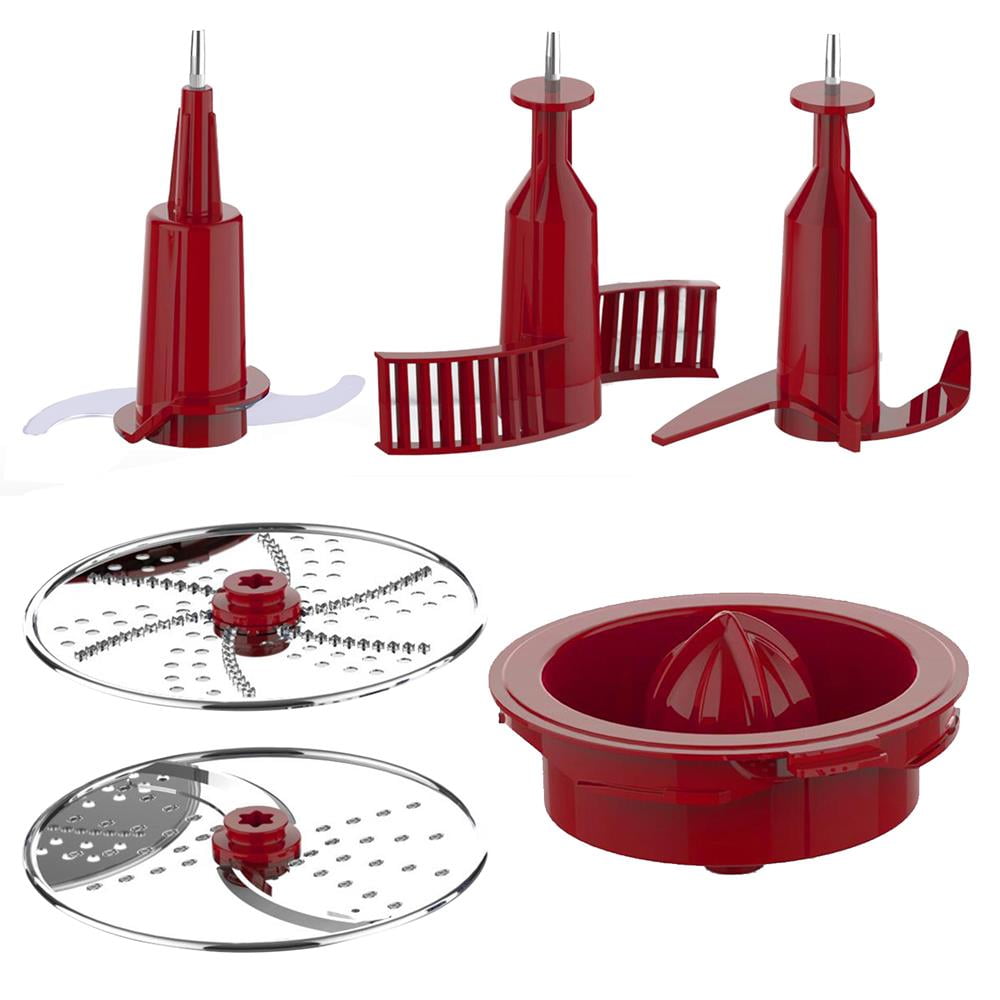 NutriChef Use Dana Trading Food-Processor-Replacement Parts for Multifunction Food-Processor (Red)