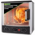 thumbnail image 1 of NutriChef Vertical Countertop Oven with Rotisserie, Bake, Broil & Kebab Functions, 1500W, Adjustable Settings, 2 Shelves, Includes Grill, Skewer Racks & Bake Pan, 1 of 5
