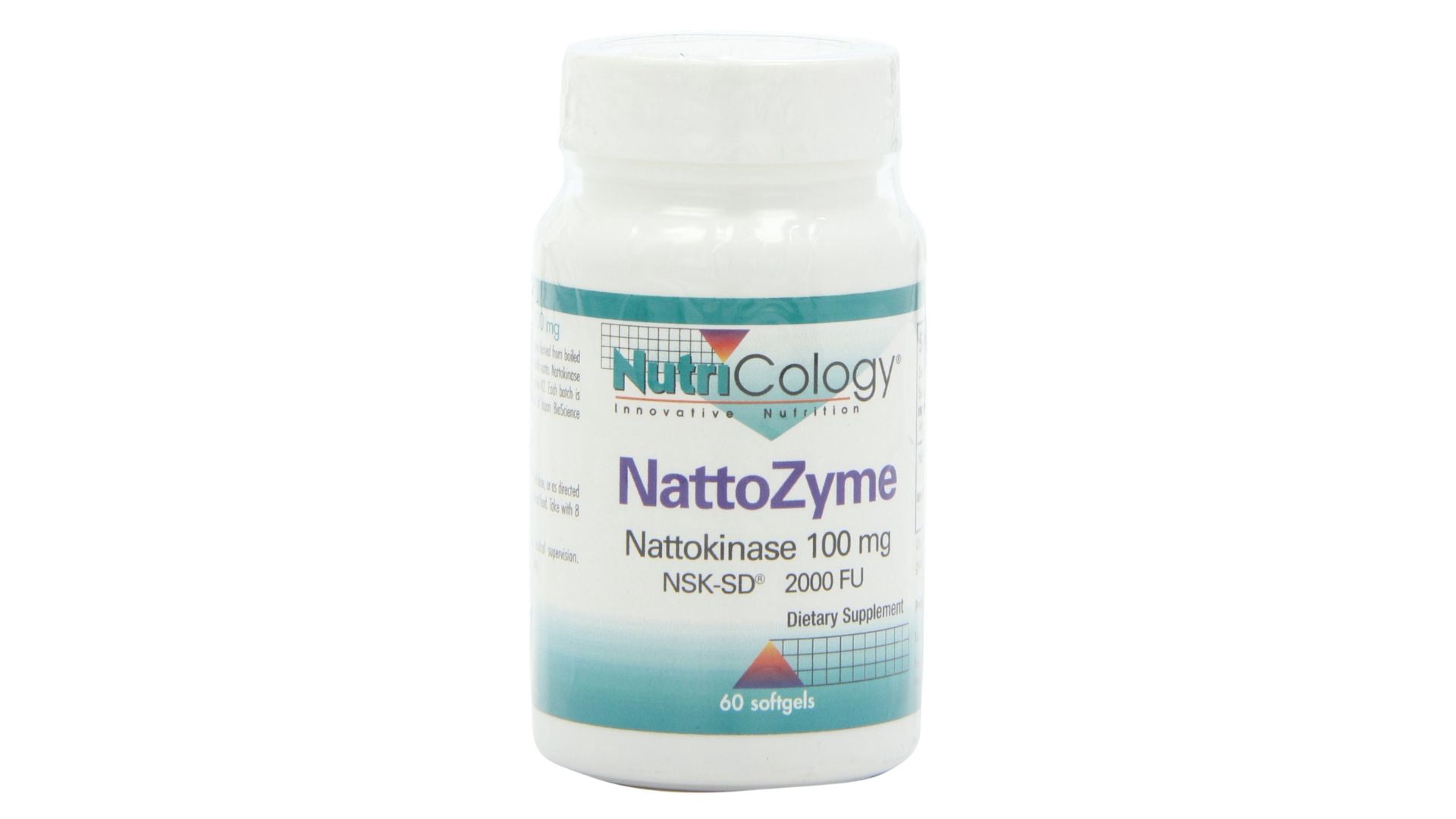 NutriCology NattoZyme 100 mg - Supplement to Support Healthy Circulation - Delivers 100 mg Nattokinase NSK-SD from Fermented Soybeans per Serving - 60 Servings - 60 Softgels