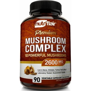 Spring Valley Mushroom Complex Dietary Supplement,6,200mg Equivalent Serving, 30 Vegetarian Capsules